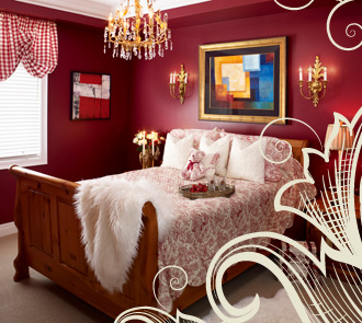 Bedroom furnishings, accents and linens